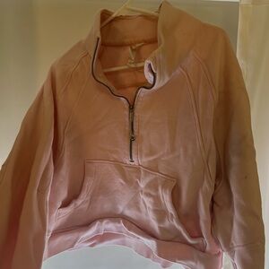 Lululemon Athletica Light Pink Half-Zip Hoodie